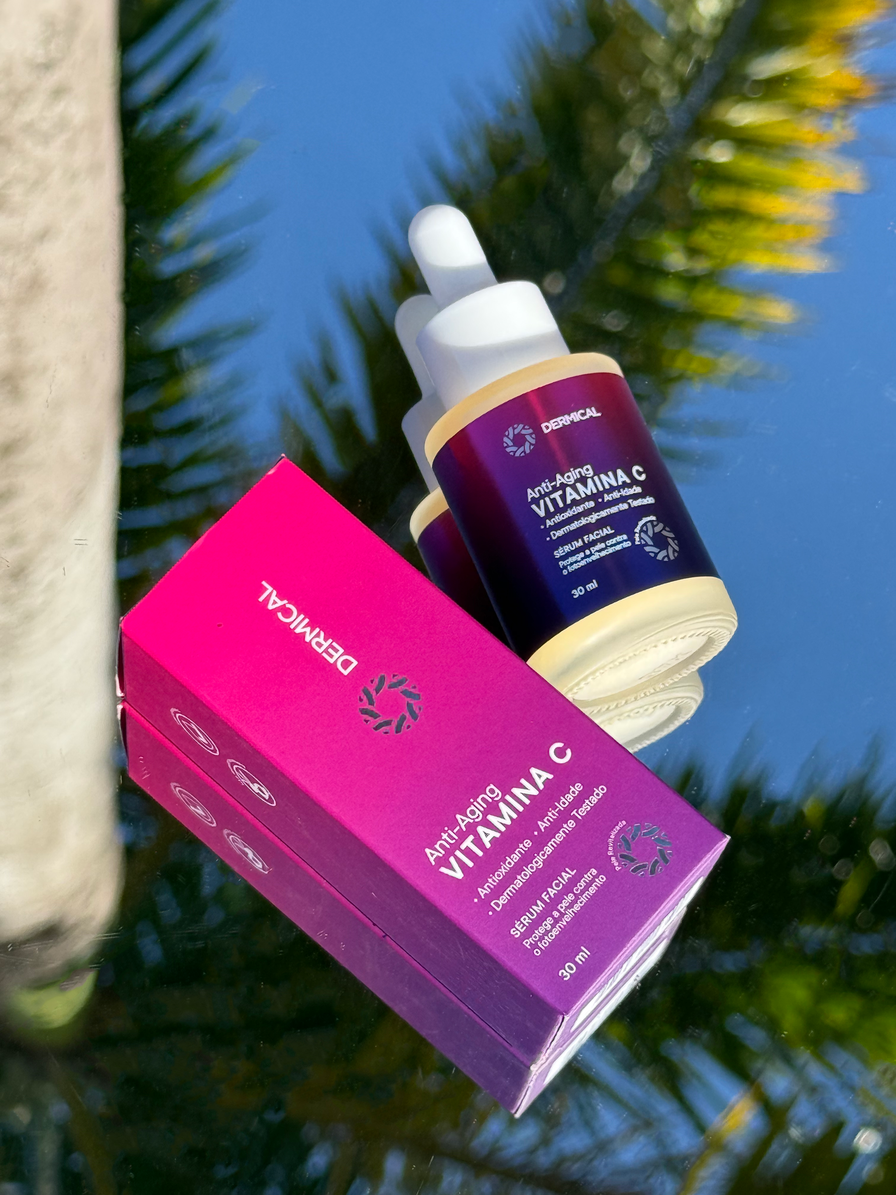 Kit Espuma de Limpeza Facial + Sérum Com Vitamina C