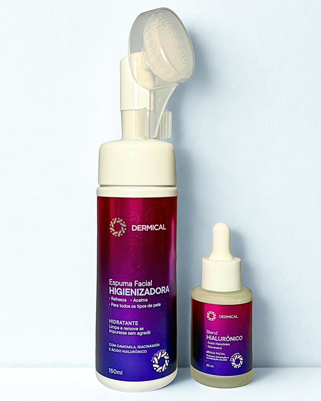 Kit Espuma de Limpeza Facial + Sérum Blend Hialurônico