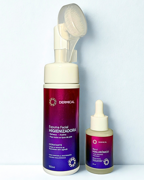 Kit Espuma de Limpeza Facial + Sérum Blend Hialurônico