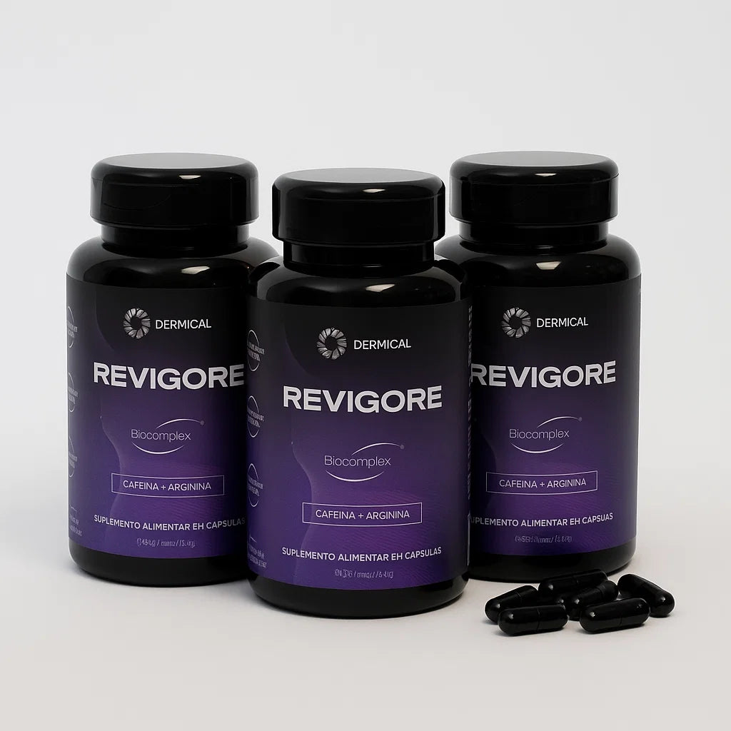 KIT 3 Revigore - Suplemento Alimentar em Cápsulas - Biocomplex - Contém 90 Cápsulas